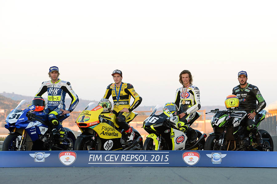 Bulega, Pons, Morales y Sardanyons, los campeones del FIM-CEV Repsol 2015