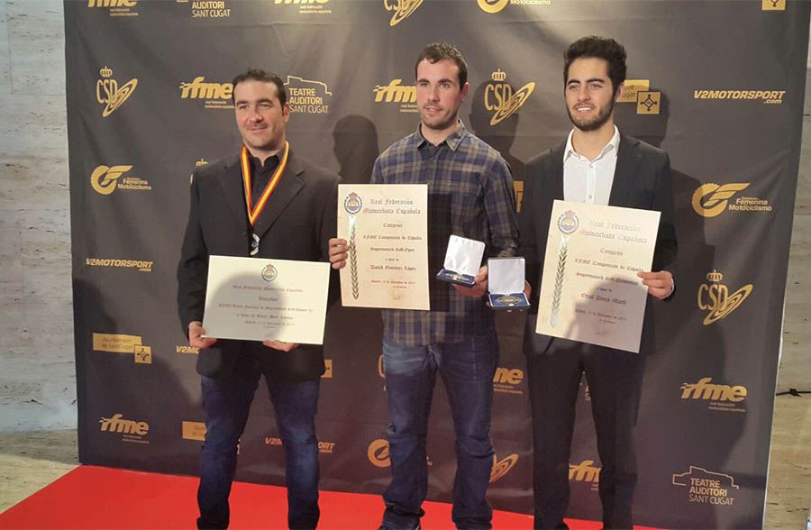 Triple corona en la gala de campeones de la Federación Española de Motociclismo