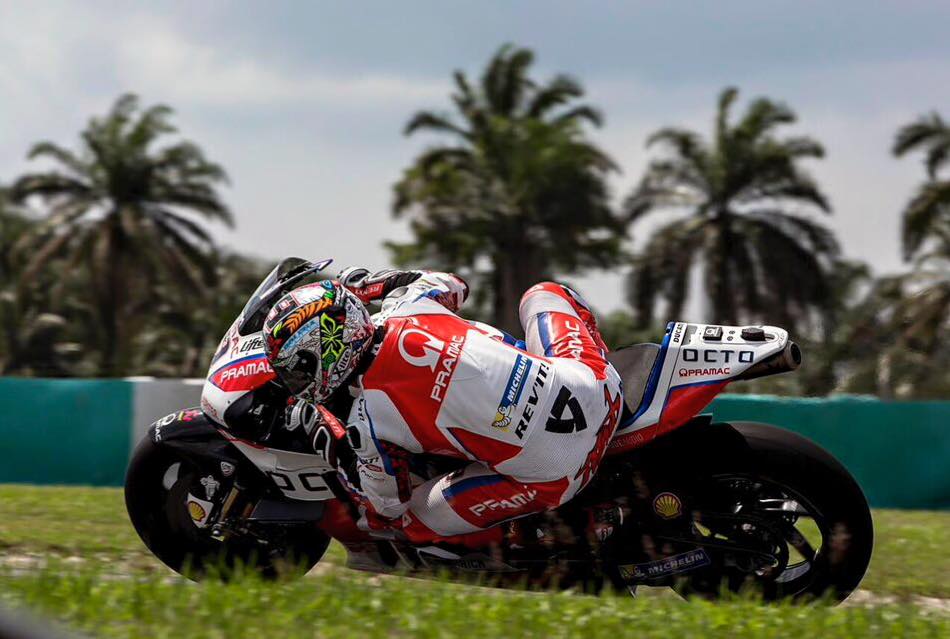 Petrucci, el más rápido del segundo día de test en Sepang de Moto GP
