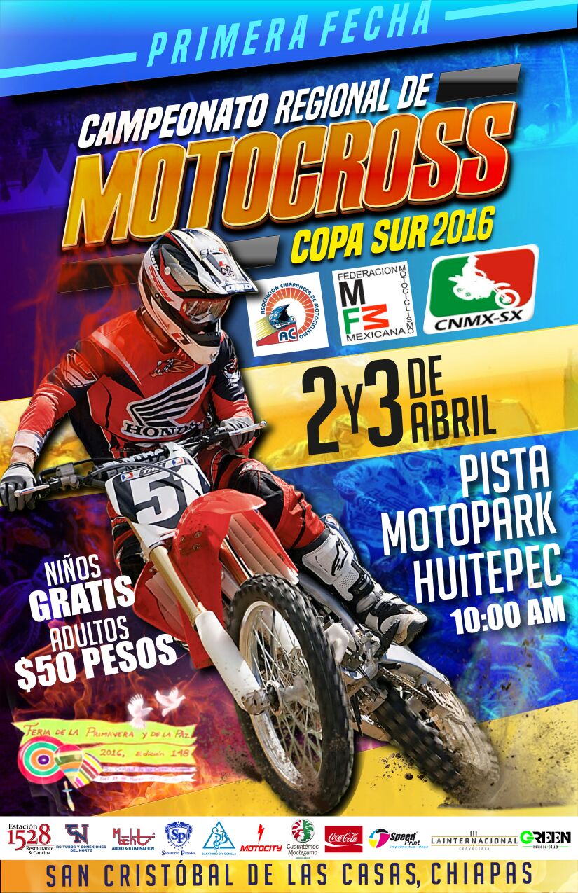 1ª fecha Campeonato Regional de Motocross Copa Sur 2016