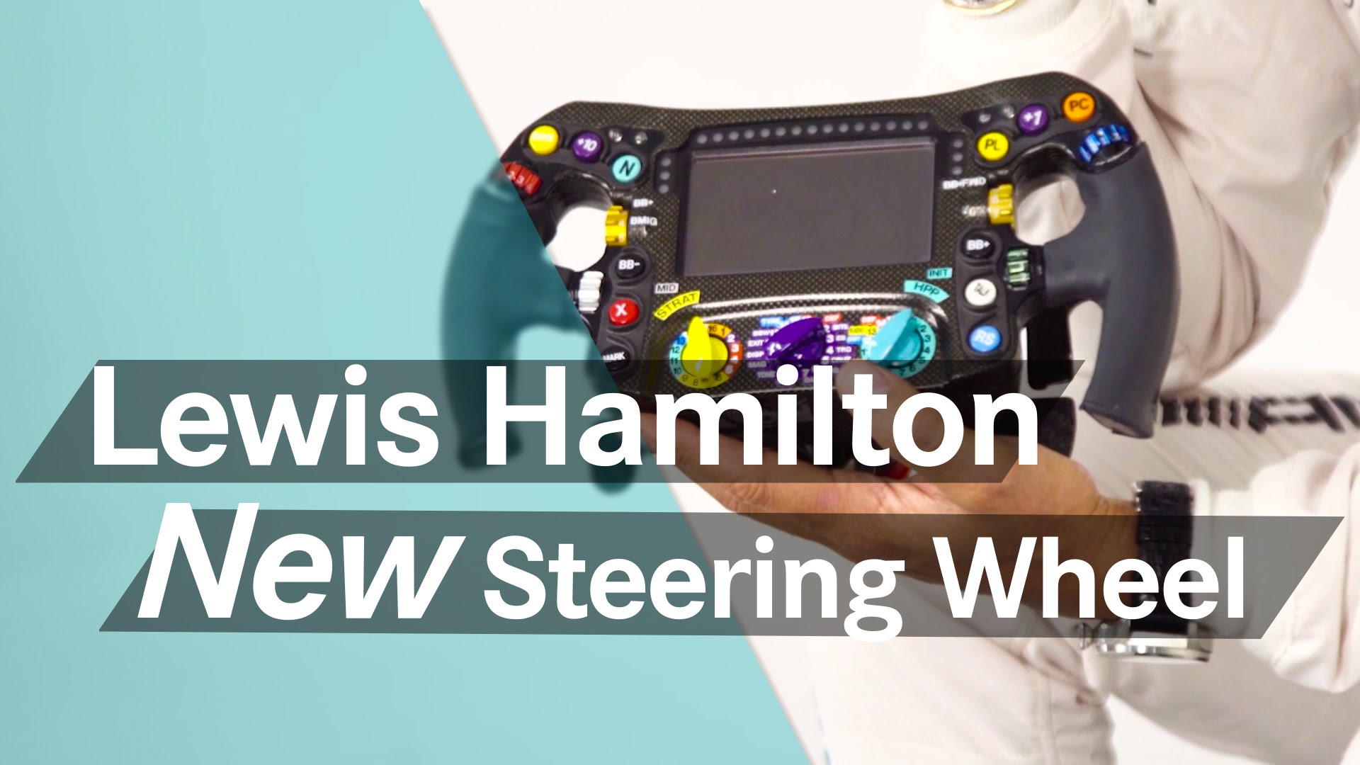 Lewis Hamilton nos muestra su volante F1-2016