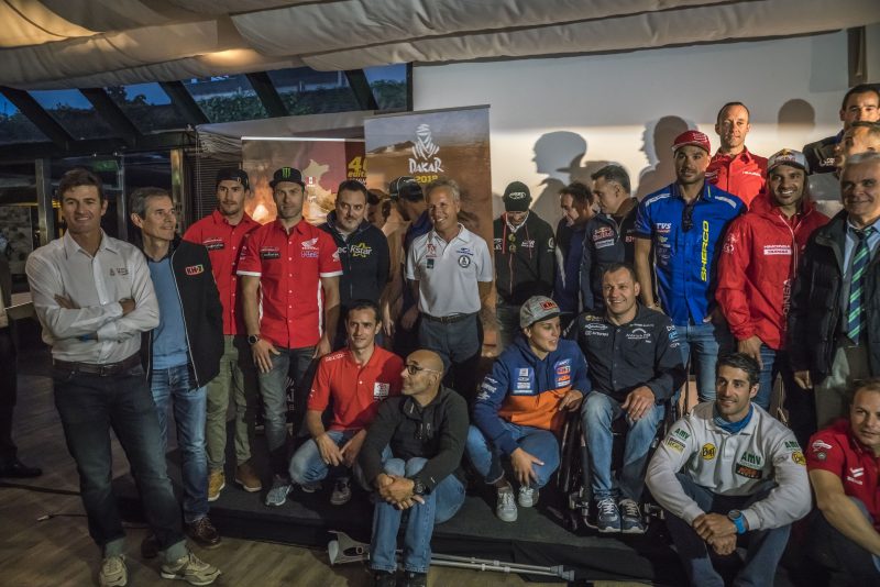 El Monster Energy Honda Team, en la presentación del Dakar en Barcelona
