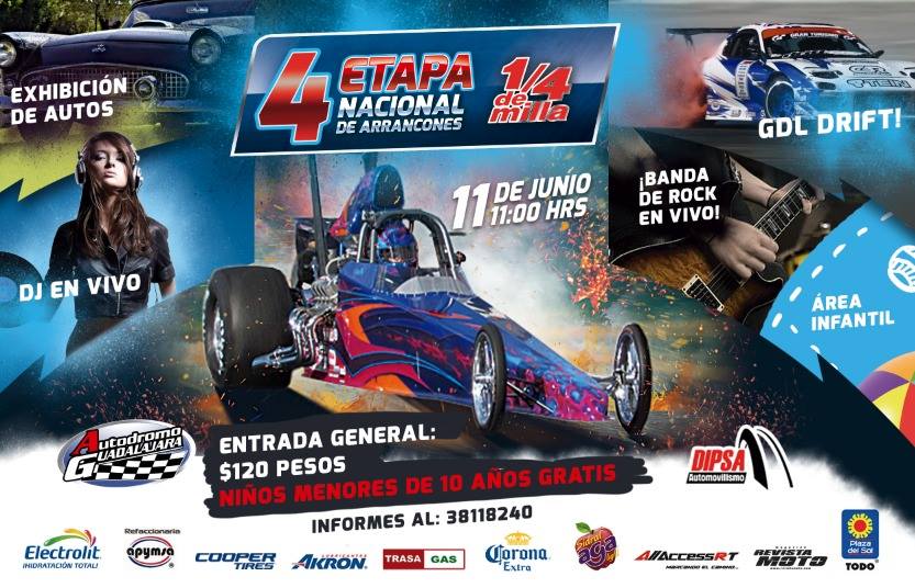 Regresa el campeonato de aceleración más importante del país al Autódromo Guadalajara​