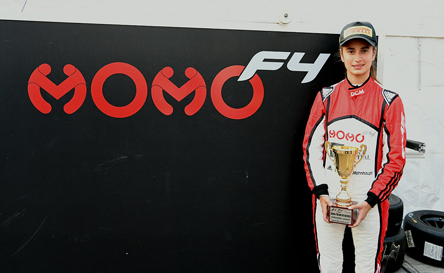 Alexandra Mohnhaupt 2º lugar en la carrera 1 de Fórmula 4