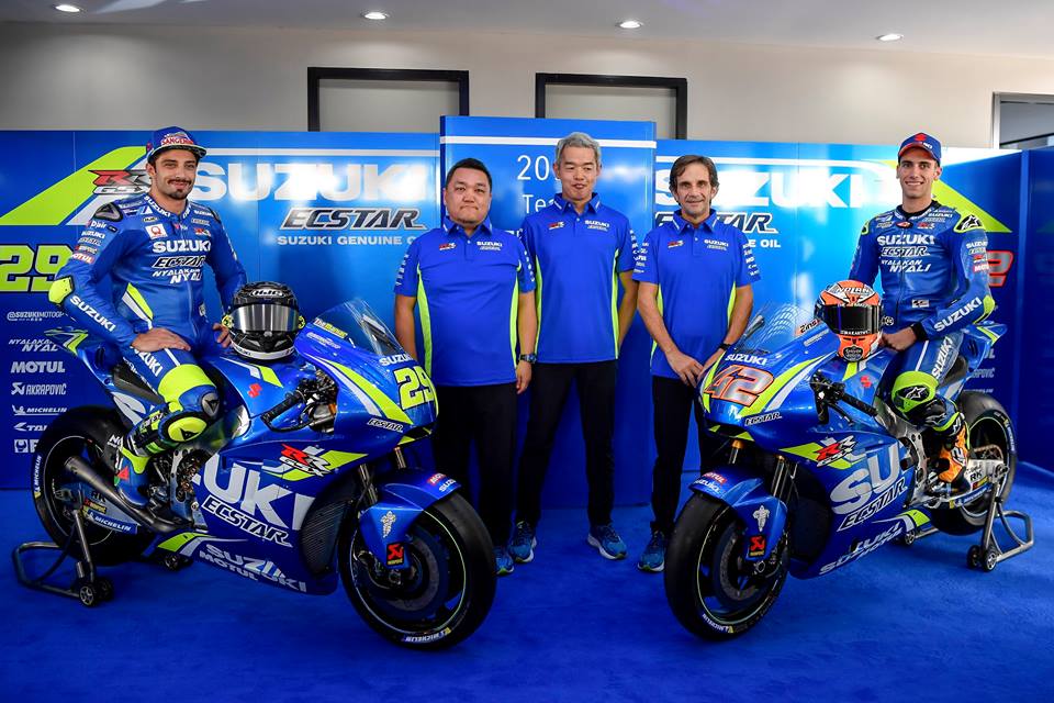 El Team Suzuki Ecstar se presentó en Sepang