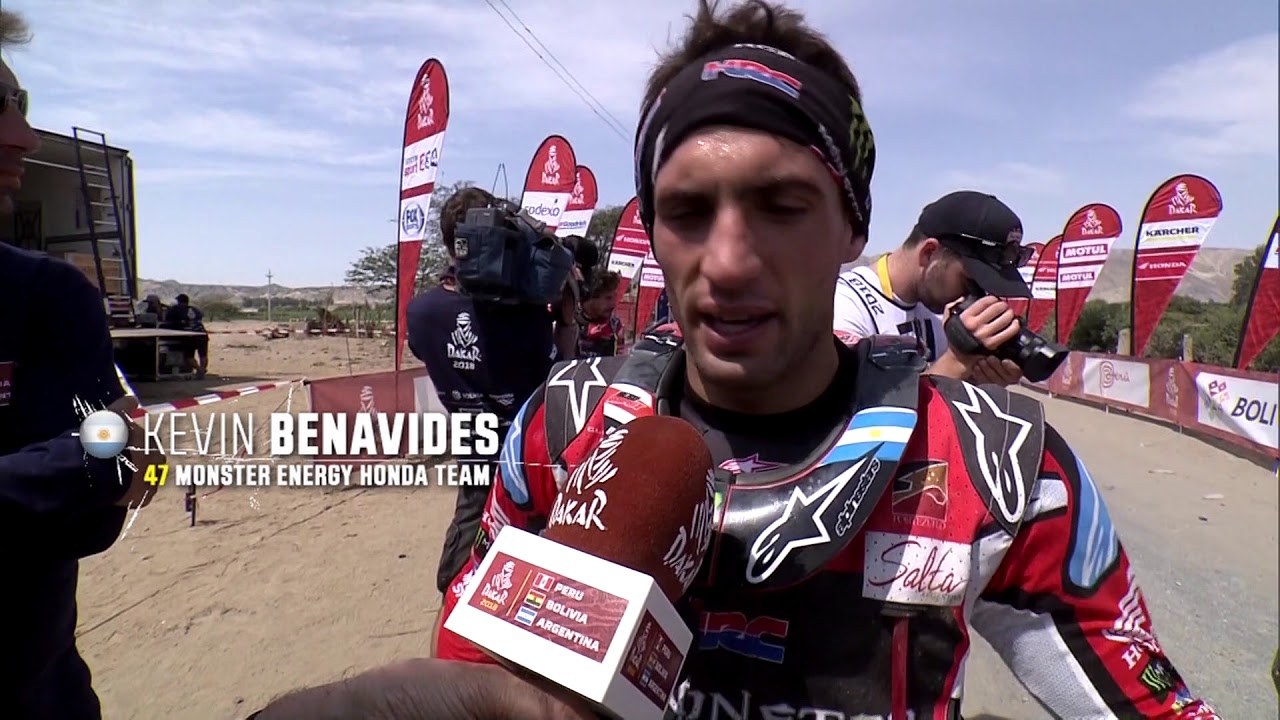 VIDEO: Kevin Benavides, 2º de la general en una etapa de contrastes para el Monster Energy Honda Team