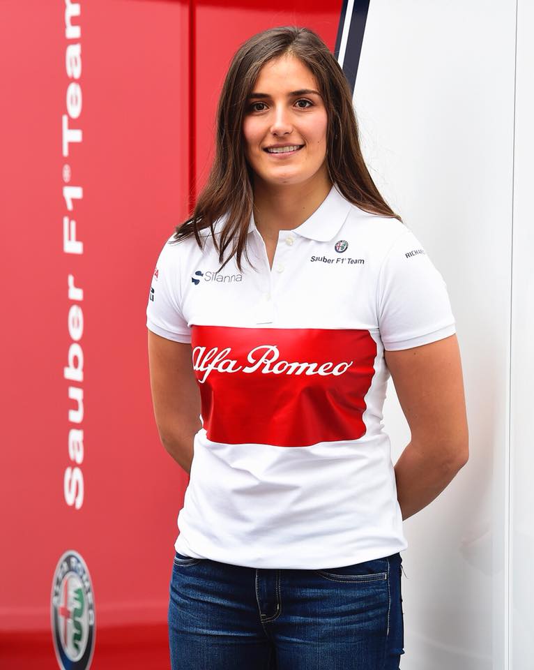 Tatiana Calderón piloto de pruebas del Alfa Romeo Sauber F1 Team