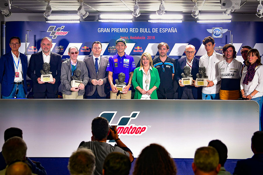 Jerez homenajea a Rossi y a Ezpeleta