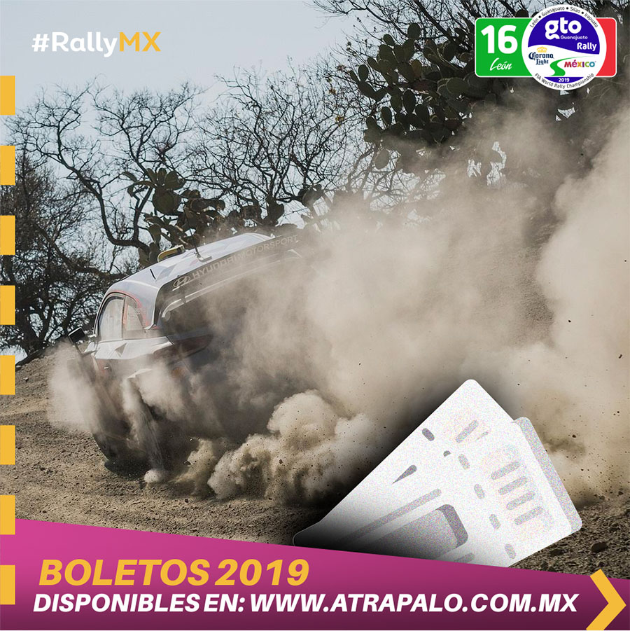 Venta de boletos para el Rally Guanajuato 2019