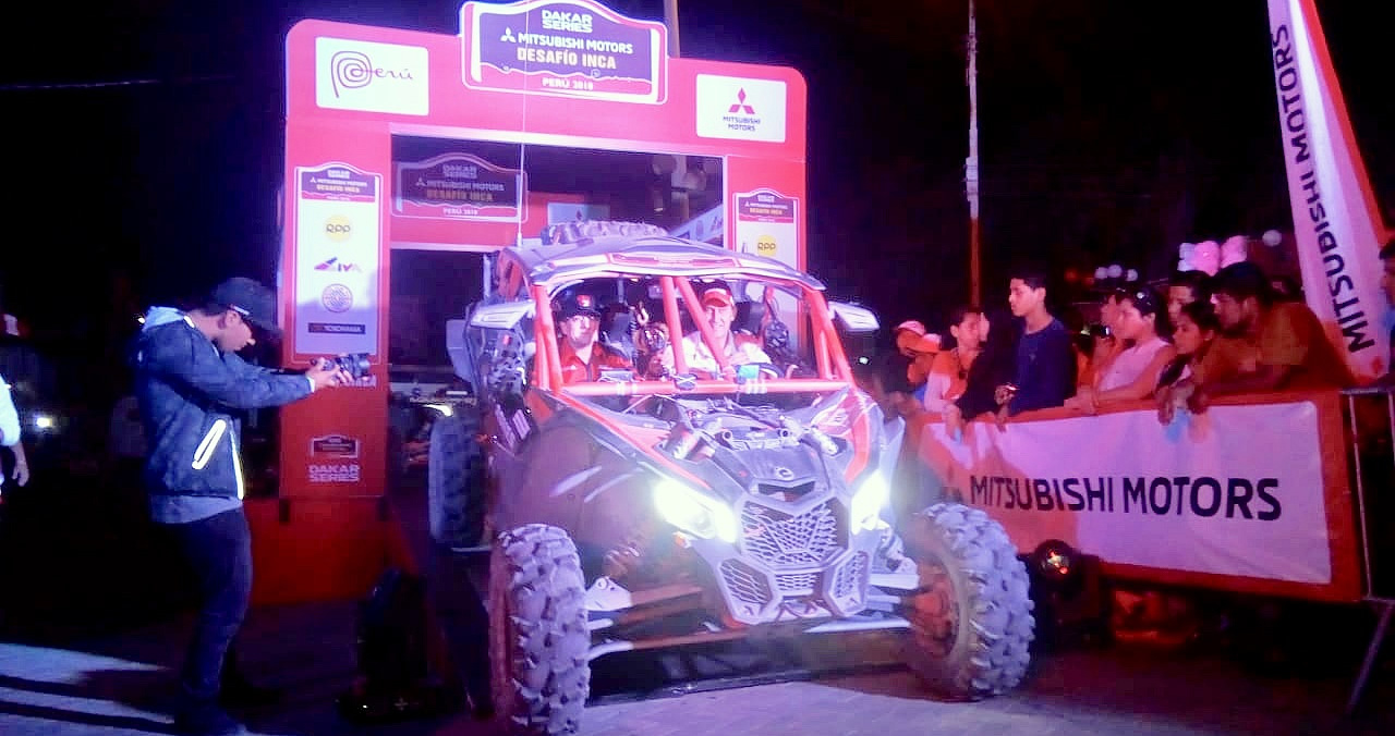 Podio de Mauricio Salazar Sierra en el Rally Desafío INCA del Dakar Series