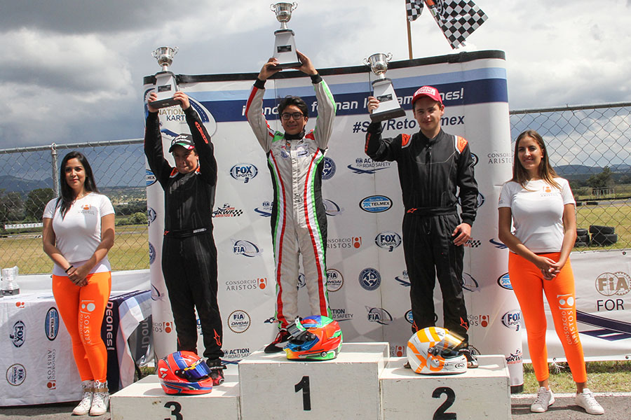 Eloy, Ivanna y Max se llevaron el máximo honor en FIA México – National Karting Championship