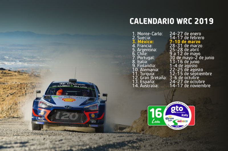 LA FIA ANUNCIA EL CALENDARIO 2019 DEL WRC
