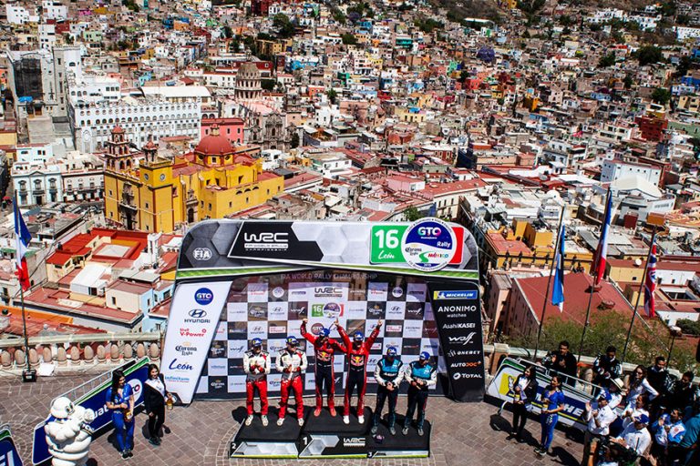 Sébastien Ogier celebra su quinta victoria en el Rally Guanajuato México 2019