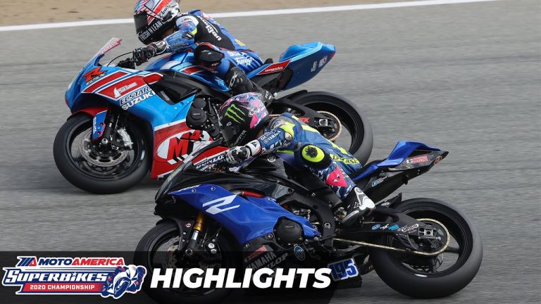 VIDEOS: MotoAmerica Supersport Race 1 y 2 Highlights at Laguna Seca 2020 FINAL