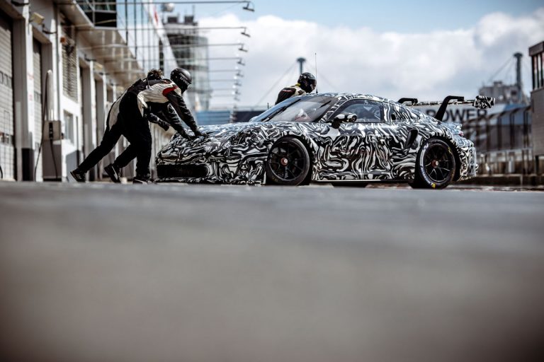 El nuevo Porsche de la copa monomarca, en la línea de salida