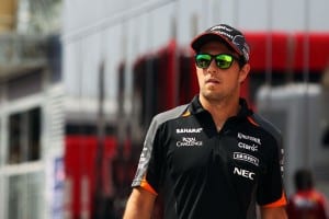 Sergio Perez (MEX) Sahara Force India F1. Hungarian Grand Prix, Thursday 23rd July 2015. Budapest, Hungary.