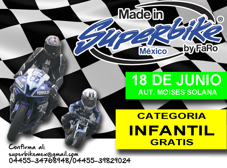Categoría infantil GRATIS en el Superbike México