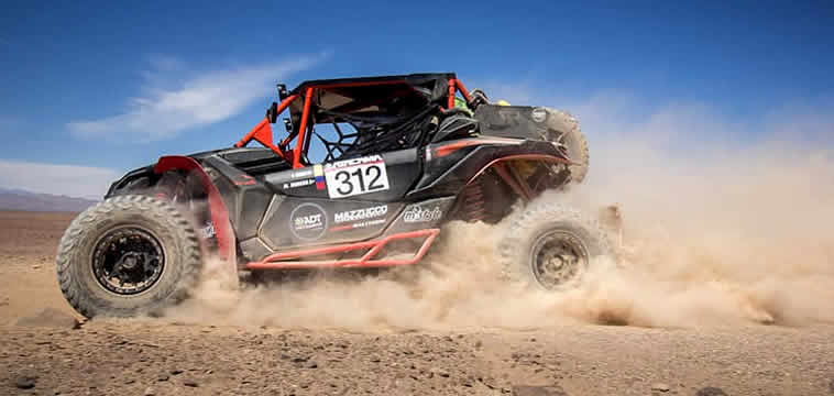 Javier Vélez y Mateo Moreno consiguieron podio en el Atacama Rally 2019
